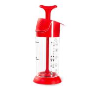 Pressca Milk Frother, Manual, Small and Portable, Microwave Safe (Red)