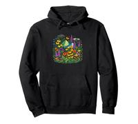 Pressed Botanical Wildflower Collection Lupine Poppy Trail Pullover Hoodie