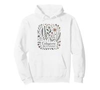 Pressed Flower Artist Cottagecore Aesthetic Botanical Pullover Hoodie