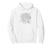 Pressed Flower Hydrangea Vintage Botanical Art Lover Flowers Pullover Hoodie