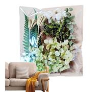 Pressed Flower Leaves - Decorative Craft Pack, Resin Candle Kit, Vibrant Artistic DIYs Material, Assorted Natural Floral Mix | Craft Kit for Frame Soap Jewelry Scrapbooking Cardmaking Resin Projects