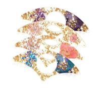 Pressed Flower Resin Book Page Divider Thumb Finger Page Marker Bookmarks Reading Aid for Home Library Travel Book Gift