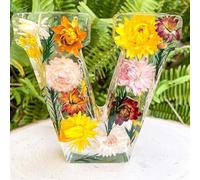 Pressed Flower Resin Letters with Light,Custom Letter Lamps,Floral Resin Night Light,Personalized Dry Flower Name Night Light,Light Up Letters Sign for Christmas Wedding Decor