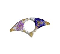 Pressed Flower Resin Thumb Finger Book Page Divider Ergonomic Bookmarks Page Marker Reading Aid for Novel Textbooks Lover