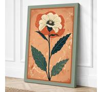Pressed Flower Study Canvas Wall Art Print 18x12 Inch (46 x 30 cm)