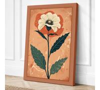 Pressed Flower Study Canvas Wall Art Print 18x12 Inch (46 x 30 cm)
