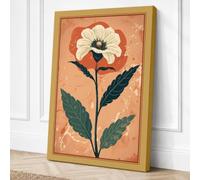 Pressed Flower Study Canvas Wall Art Print 24x16 Inch (61 x 41 cm)