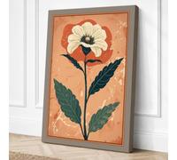 Pressed Flower Study Canvas Wall Art Print 24x16 Inch (61 x 41 cm)