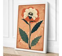 Pressed Flower Study Canvas Wall Art Print 36x24 Inch (91 x 61 cm)