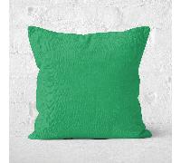 Pressed Flowers Cool Tones Flowers and Circles Square Cushion - 40x40cm - Soft Touch