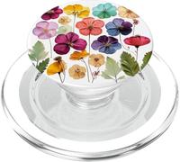 Pressed Flowers Floral Gardening PopSockets PopGrip for MagSafe