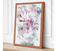 Pressed Flowers in Canvas Wall Art Print 18x12 Inch