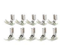 Presser Foot Industrial Sewing Machine 10Pcs Stainless Steel Plastic MT18 Flat Car Presser Foot for Down Jacket Leather Industrial Sewing Machine Accessories