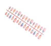 Presses on Nails 30Pcs Multiple Size Artificial with Dimensional Floral Patterns for Keyboard Users Floral Elegant False Set Professional Artificial