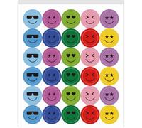 PRESSINART 2400Pcs 80 Sheets Mini Smile Stickers 0.5 Inch Happy Face Stickers Small Colorful Mood Self Adhesive Waterproof Decals for Daily Plan DIY Journal Calendar Scrapbooking Activities Scheduling