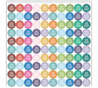 PRESSINART 500Pcs 5 Sheets Birthday Stickers for Scrapbooking 1.27cm Cake Small Stickers Mini Colorful Icon Self Adhesive Waterproof Decal for Birthday Daily Planner Journal Activities Scheduling
