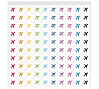 PRESSINART 500Pcs/5 Sheets Plane Planner Sticker Mini Planner Stickers 1/2 Inch Colorful Cute Plane Marking Location Labels for Scrapbooking Calendars Journals DIY Creative Craft Projects Decoration