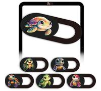 PRESSINART 6Pcs 6 Styles Camera Cover Slide Cute 0.04 Inch Ultra Thin Webcam Cover for Mini PC Phone Laptop Desktop Tablet Sea Turtle Plastic Durable Privacy Protectors Accessories for Home Work Use