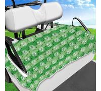 PRESSINART Golf Cart Towel Blanket Music Note Golf Cart Seat Cover Disco Ball Pattern 51 x 31 Inch Universal Size Microfiber Breathable Keeps Cushion Cool and Comfortable for Club Cars Accessories