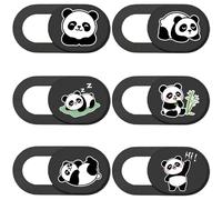 PRESSINART Panda Camera Cover Slide Cute Animal Design Privacy Guard Webcam Protector for Laptop Desktop Tablet Phone Notebook Mini PC Accessories for Home Office Travel Work Use Secure Durable Cover