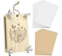 PRESSINART Wild Flower Press 2.5 x 3.9 Inch 4 Layers Wood Flower Press Kit Butterfly Pocket Pressing Boards Tools Crafting Kits Spring Summer DIY Bouquet Leaf Preservation Arts for Bookmark Frame