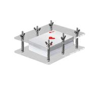 Pressing Cards Device, Playing Card Protector, Card Flattener Press for Paper Cards, Game Storage Container, About 12.5x10.5x3.5cm Size, Material Acrylic