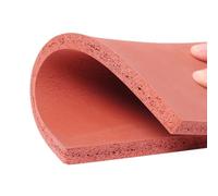 Pressing Mat Laminating Machine Red Silicone Pad 500x500mm, Soft Sponge Foam Board High Temperature Resistant Pads(3mm)