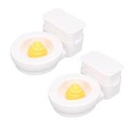 Pressing Toilet Spray Poop Funny Toy Small Portable Miniature Commode Model Toy for Interactivity, Safe ABS Material