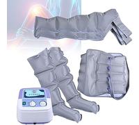 Pressotherapy Air Compression Leg Foot Massager with Remote Control, Pneumatic Wrap Pressure Machine for Lymphatic Drainage, Full Body Massager with 4 Air Cushions (Two Arms + Two Legs + Waist)