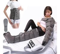 Pressotherapy Air Compression Recovery System, 6 Cavity Lymphatic Drainage Massager Legs, Pneumatic Leg Wrap Pressure Machine, Sequential Compression for Circulation Improvement & Fast Recovery