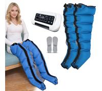 Pressotherapy and Lymphatic Drainage | 6-Cavity Pressotherapy Boots | Electric Air Compression Massager Machine | Lymphoedema Treatment for Legs Con 6 Modes | Lymphedema Pump