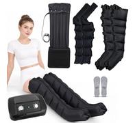 Pressotherapy and Lymphatic Drainage (Black 2 Legs + 2 arms + Waist, XL)