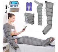 Pressotherapy Electric Air Compression Boots Leg Massager | 6 Cavity Recovery Boots System Machine, Lymphatic Drainage Massager Legs, Sequential Compression for Circulation Improvement Fast Recov