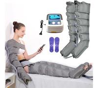 Pressotherapy Electric Air Compression Boots Leg Massager | 6 Cavity Recovery Boots System Machine, Lymphatic Drainage Massager Legs, Sequential Compression for Circulation Improvement Fast Recov