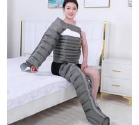 Pressotherapy Full Body Lymphatic Drainage Massager Electric Leg Air Compression Boots, 8 Cavity Recovery System Leg Massager for Pain and Circulation Relaxing (8~Chambers 1 Arms+1 Legs+Waist)