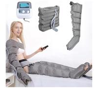Pressotherapy Machine for Lymphatic Drainage, 6-Cavity Boots for Circulation Relief, Arm Leg Waist Wraps, Calf and Ankle Massage to Alleviate Pain and Relax