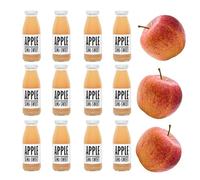 PRESSUICE - Fresh Apple Juice not from concentrate - 12 bottles pack x 250 ml - Fruit Juices NFC - Pressed Semi Sweet Drink - No added Sugar - Natural Press - Soft drinks
