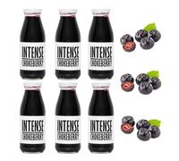 PRESSUICE Fresh Intense Chokeberry Juice not from concentrate | 6 bottles pack x 250 ml Fruit Juices NFC | Pressed Chokeberry Semi Sour Drink | No added Sugar | Natural Sugar Free Press