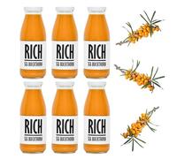 PRESSUICE - Fresh Rich Sea Buckthorn Juice not from concentrate - 6 bottles pack x 240 m Vege Juices NFC - Pressed Semi Sweet Drink - No added Sugar Fruit Shoots Drinks - Natural Press
