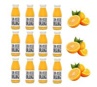 PRESSUICE Fresh Sun Kissed Orange Juice - 12 bottles pack x 250 ml Fruit Juices NFC Not from Concentrate - Pressed Orange Semi Sweet Drink - No added Sugar - Natural Sugar Free Press