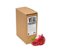PRESSUICE - Fresh Vital Pure Pomegranate Juice not from concentrate - 1 carton 3 liters - Fruit Juices NFC - Natural Pressed Semi Sweet Drink - No added Sugar - Soft Refreshing drinks