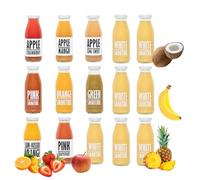 PRESSUICE - Smoothie & Fruit Mix 18 Bottles Variety Pack - Cold Pressed Juice 250 ml - No Added Sugar - Vegan Friendly - Natural Taste From Fresh NFC Juice