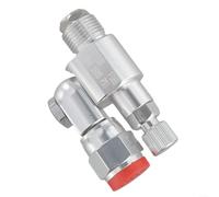 Pressure-activated release valve with swivel joint 287030 for airless sprayers, 7/8 inch thread, 3600 PSI maximum pressure, metal spray valve against drops for painting work (C)