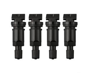 Pressure Black Tire Stem Repair 4x Stainless Steel Valve Kit Sensor Valve for 12v Tpms
