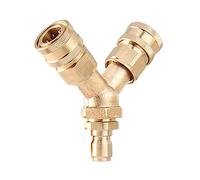 Pressure Car Washer Triple Splitter Adapter 3/8inches Coupler Adapter Cleaner Washing Pressure Washer Connector Water Hose Connector Pressure Washer Connector