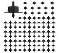 Pressure Compensating Drippers 100 Pack 2-8L/H Multi-Color 4mm Garden | For flower beds lawns agriculture Easy integration with standard 4mm tubing for durable plastic resists UV and