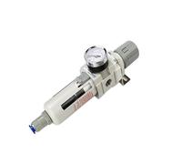 Pressure Controller, AW3000-03 Air Oil Water Seperator Filter, G3/8'' Air Pressure Regulator Controller, Pneumatic Compressor Filter(AW3000-03 Fiber,Automatic)