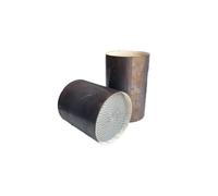 Pressure Converter for exhaust control system Fron Diameter 53mm High Efficiency Motorcycle Catalytic Metal Honeycomb Motorcycle Exhaust Gas Purification Converter(1 PCS 53x60mm EURO5)