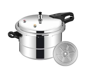 Pressure Cooker - 5L Pressure Cookware, Steamer Insert Included, Aluminum Alloy Pot, Versatile Cooking Kitchen Tool | Poultry Meat Vegetable Seafood Restaurant Home Use Everyday Meal Preparation