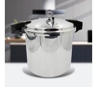 Pressure Cooker, Aluminum Canner with Gauge for Canning Vegetables, Meats, Poultry, Seafood - Compatible with Gas and Induction Cooktops